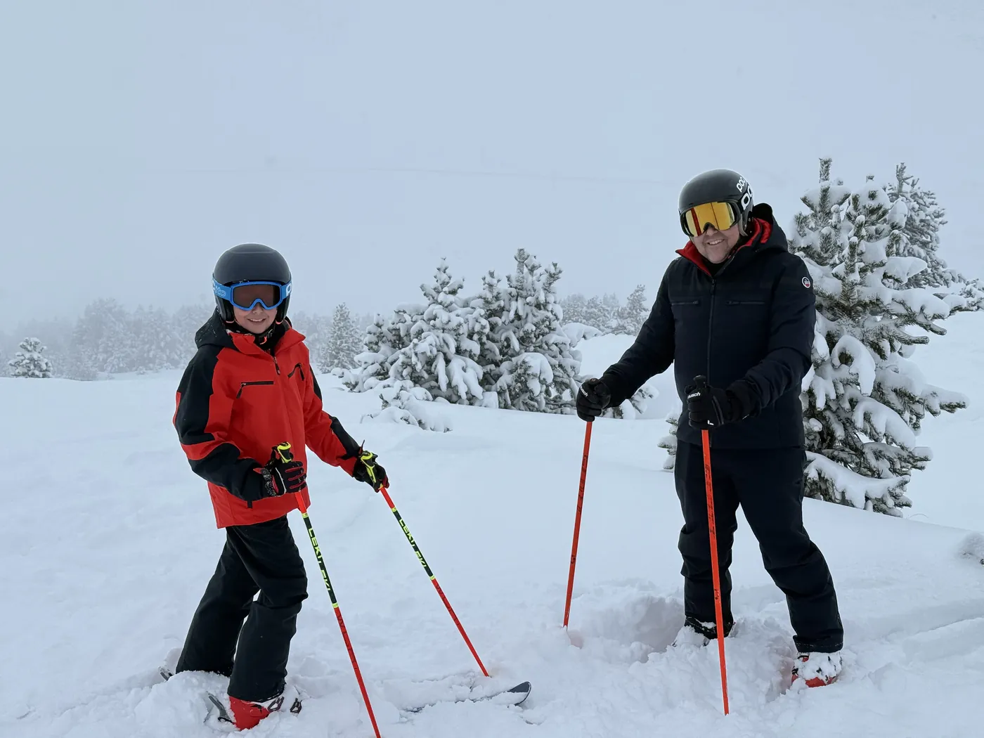 aula particular de esqui para pai e filho em Baqueira Beret — Alpine Ski Academy