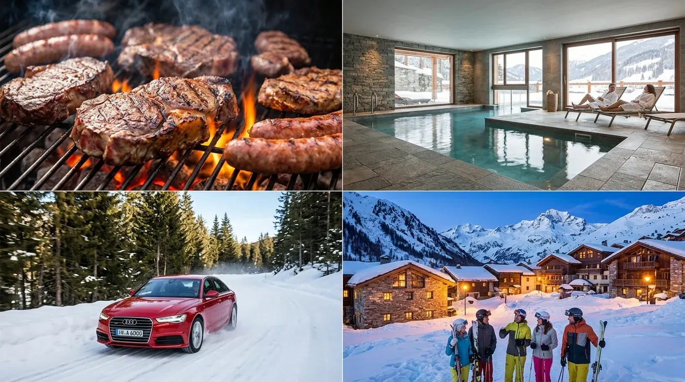 expériences complémentaires d'un team building ski : gastronomie, spa et conduite sur neige — blog Alpine Ski Academy